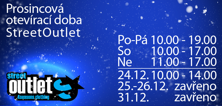 vánoční otevírací doba prodejny streetoutlet